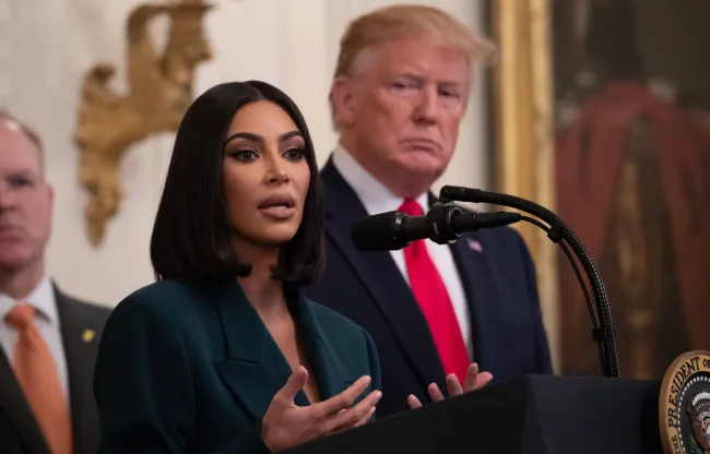 Kim Kardashian y Donald Trump juntos