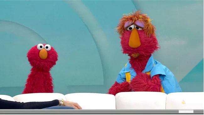 Louie y Elmo los muppets