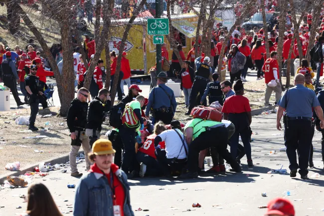 Personas heridas en el desfile de los Kansas City Chiefs.