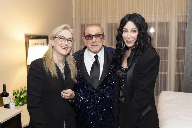 Meryl Streep, Clive Davis y Cher