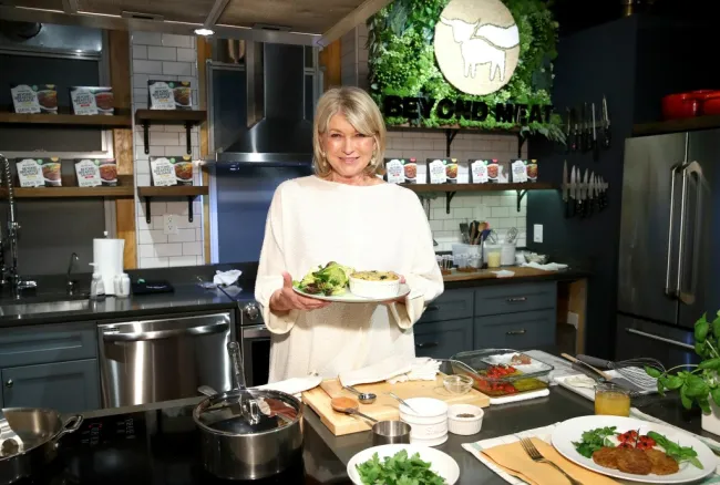 Martha Stewart en la cocina.