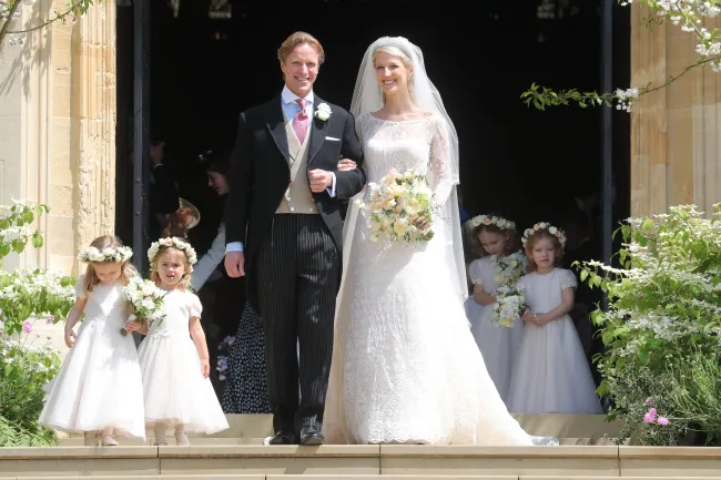 Gabriella Windsor y Thomas Kingston durante su boda en 2019.