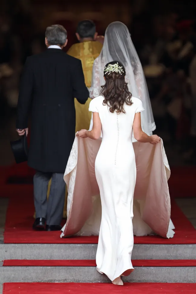 Pippa Middleton en la boda de su hermana Kate Middleton.
