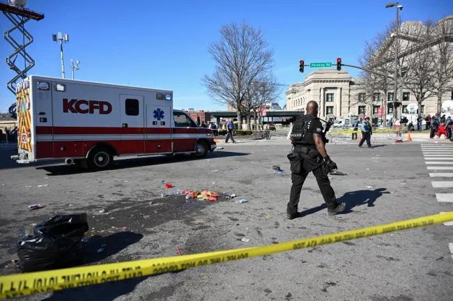 Actividad policial en Kansas City, Missouri.