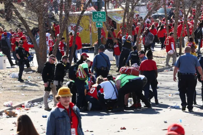 Actividad policial en Kansas City, Missouri.