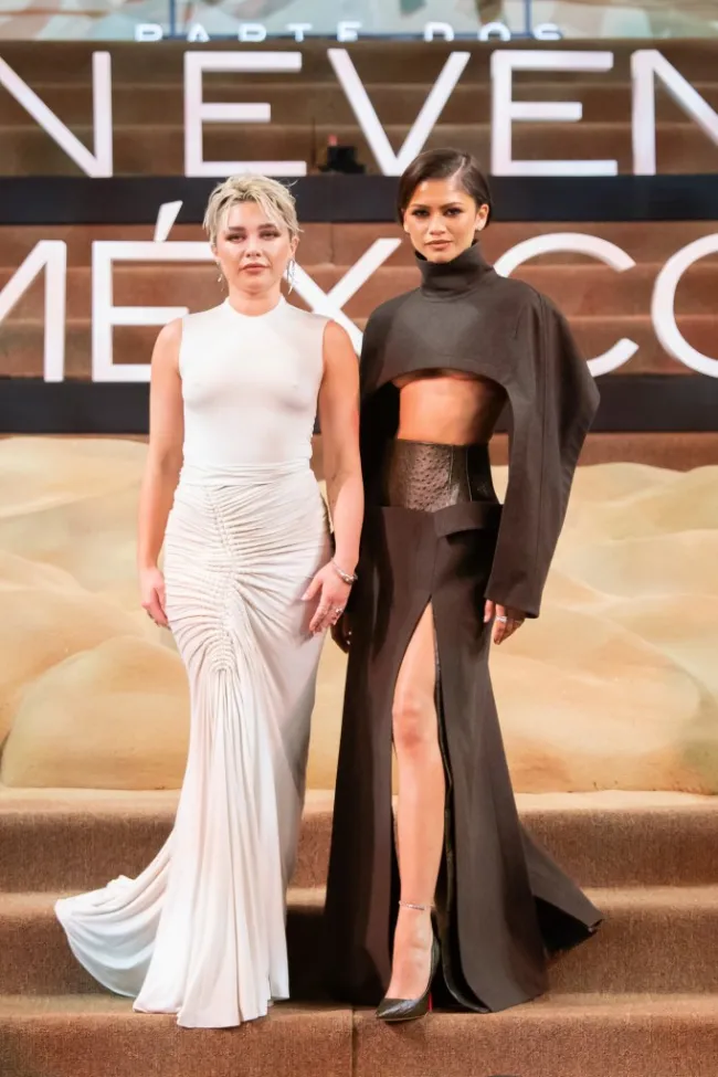 Zendaya y Florence Pugh promocionan “Dune: Part Two” en la Ciudad de México