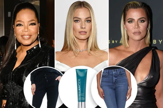 Oprah, Margot Robbie y Khloé Kardashian con inserciones de ropa y cuidado de la piel