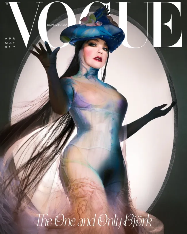 Bjork en la portada de Vogue Escandinavia