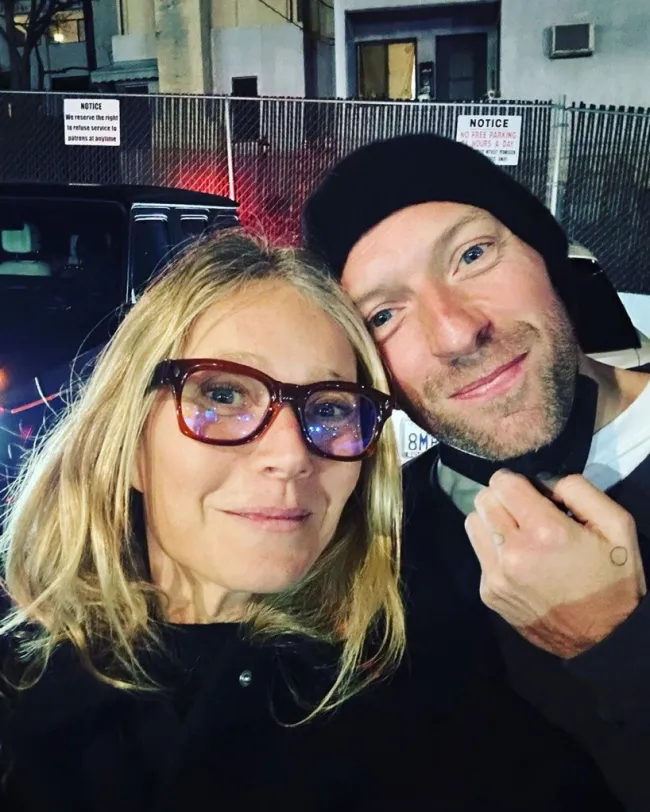 Selfie de Gwyneth Paltrow y Chris Martin