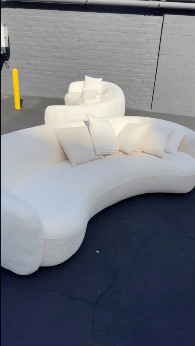 sofá blanco