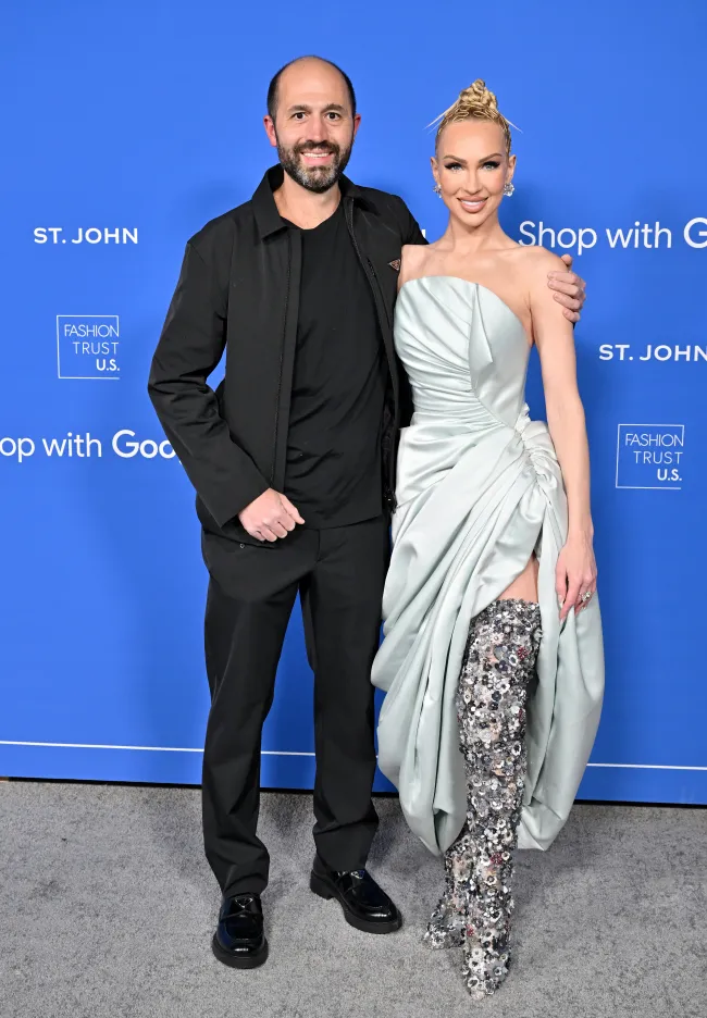 Christian Richard y Christine Quinn en los premios Fashion Trust US Awards en 2023.