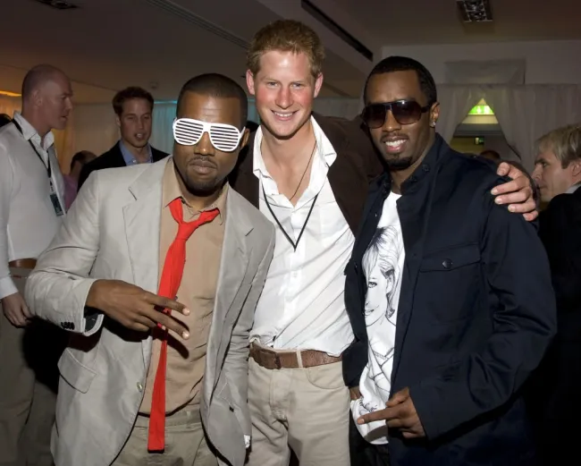 Kanye West, el príncipe Harry y Sean 