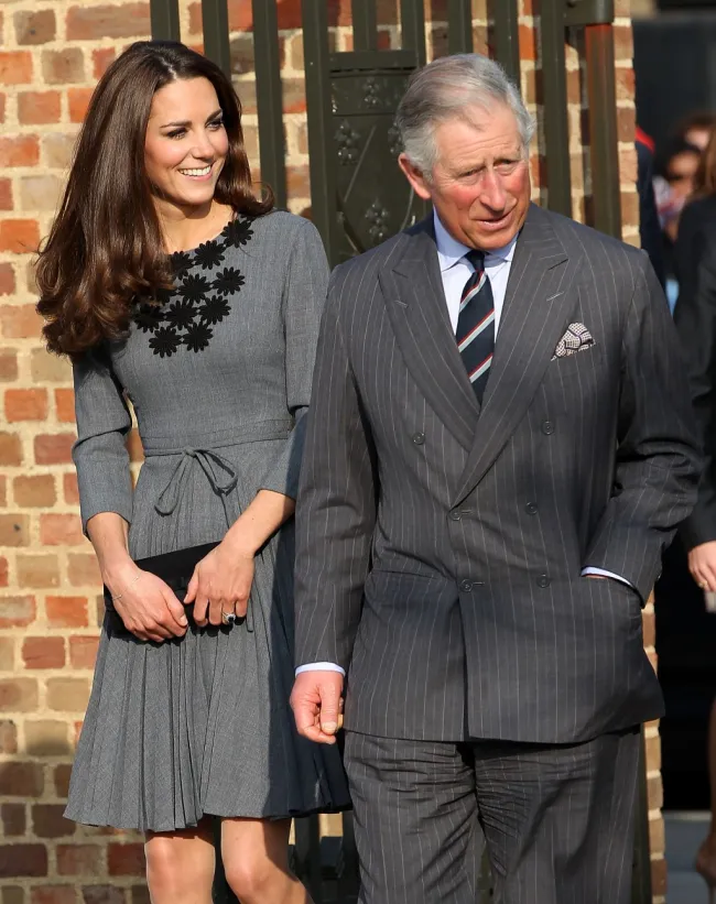 Kate Middleton y el rey Carlos III.