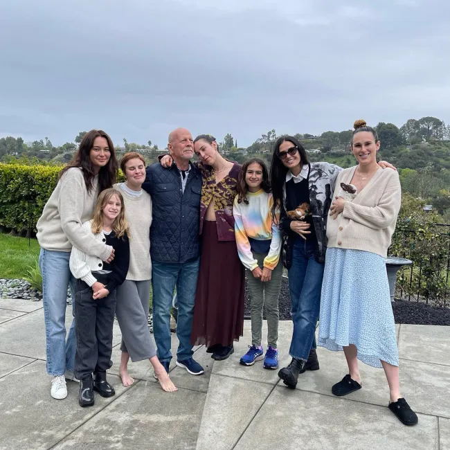 Bruce Willis, Demi Moore, Emma Heming e hijas