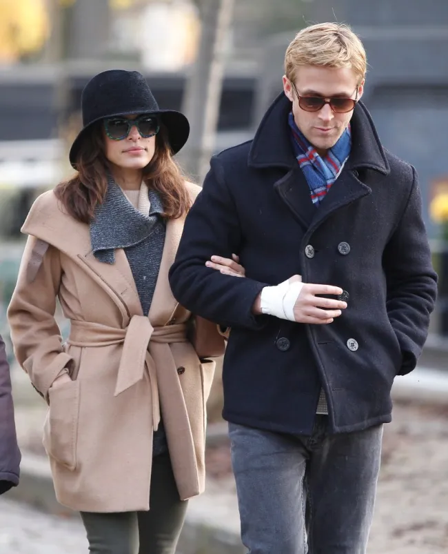 Eva Mendes y Ryan Gosling en Nueva York.