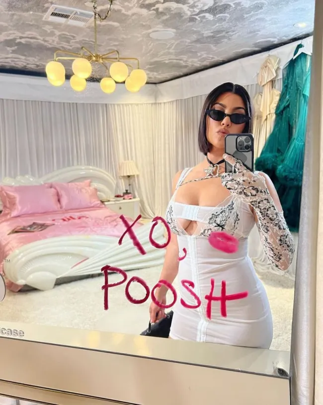 Kourtney Kardashian en una selfie.