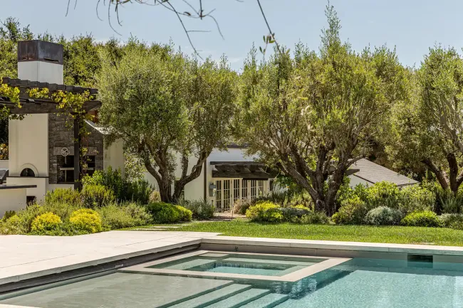 La casa y la piscina de Gwyneth Paltrow.