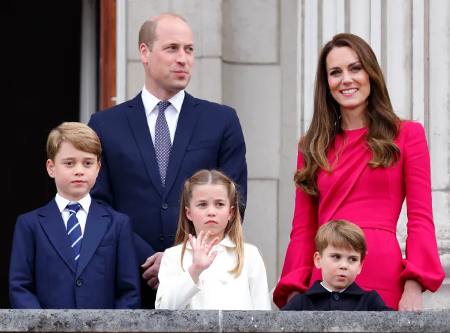 El príncipe William, Kate Middleton y sus tres hijos.