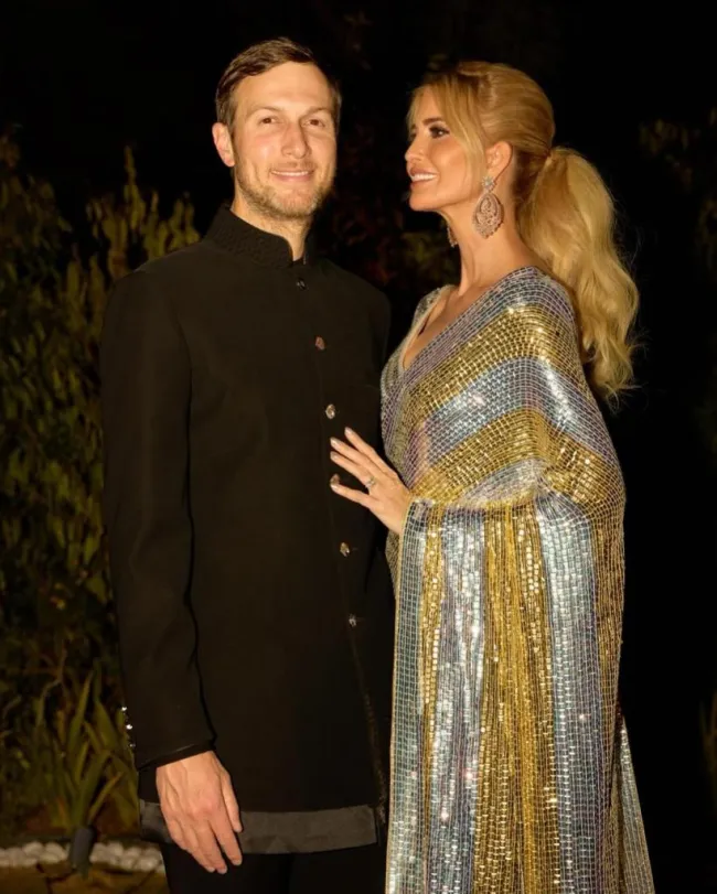 Jared Kushner e Ivanka Trump en la celebración previa a la boda de Anant Ambani y Radhika Merchant.