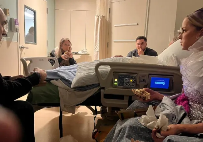 Kate Beckinsale en el hospital