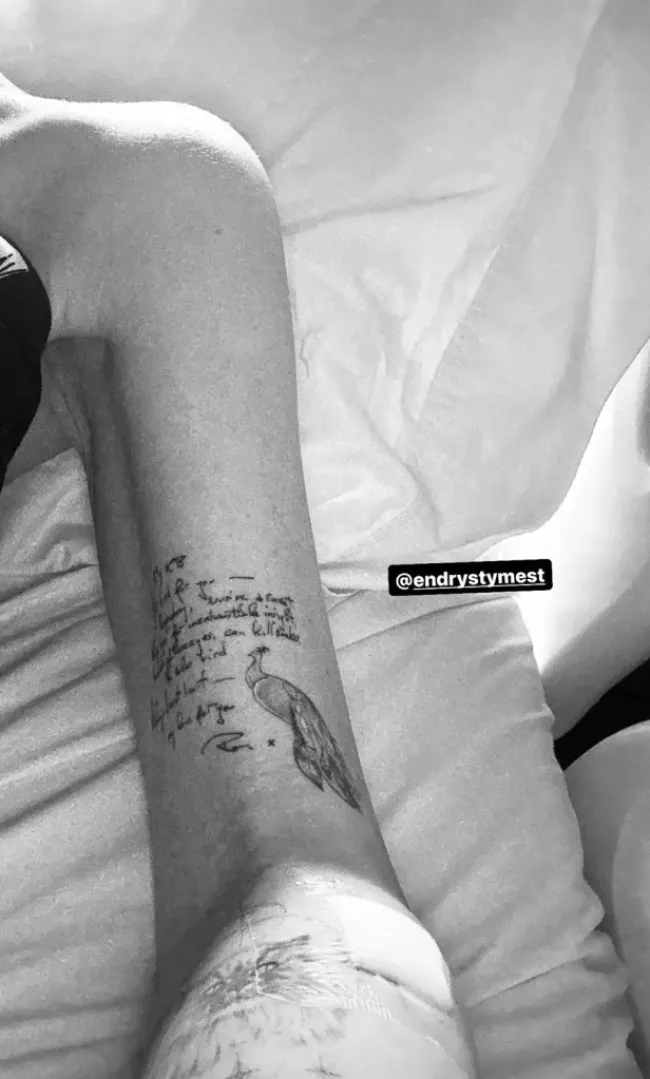 Tatuaje de Kate Beckinsale dedicado a su padre.