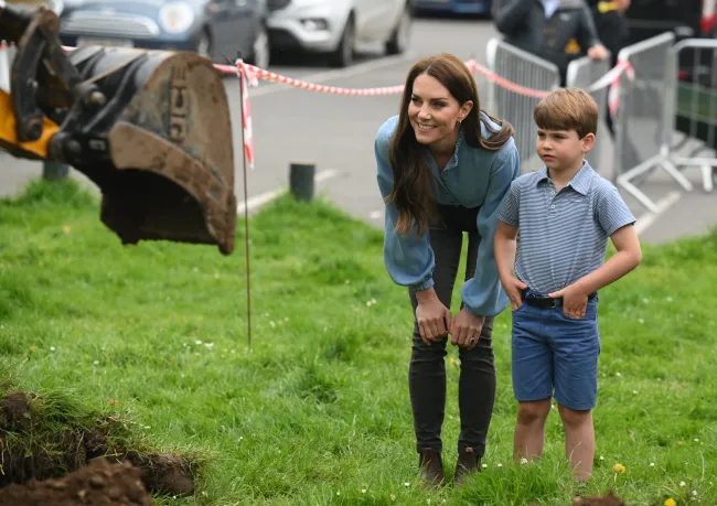 Kate Middleton con su hijo