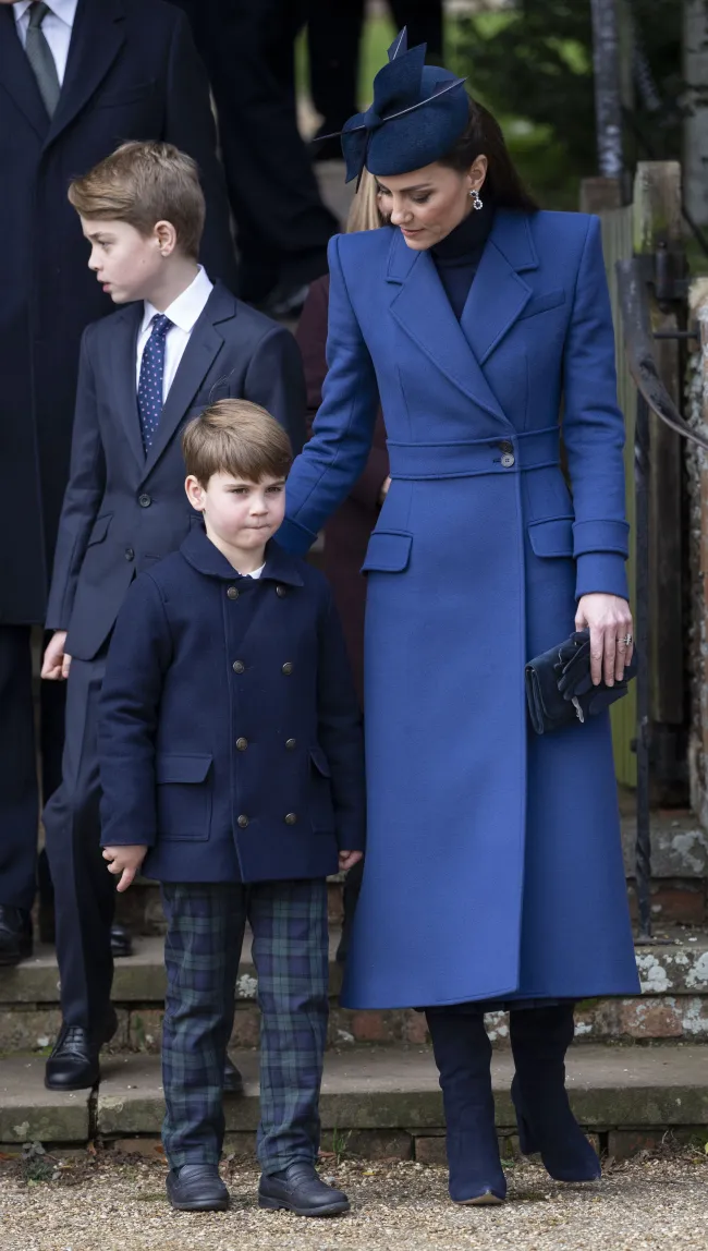Kate Middleton y el príncipe Luis.