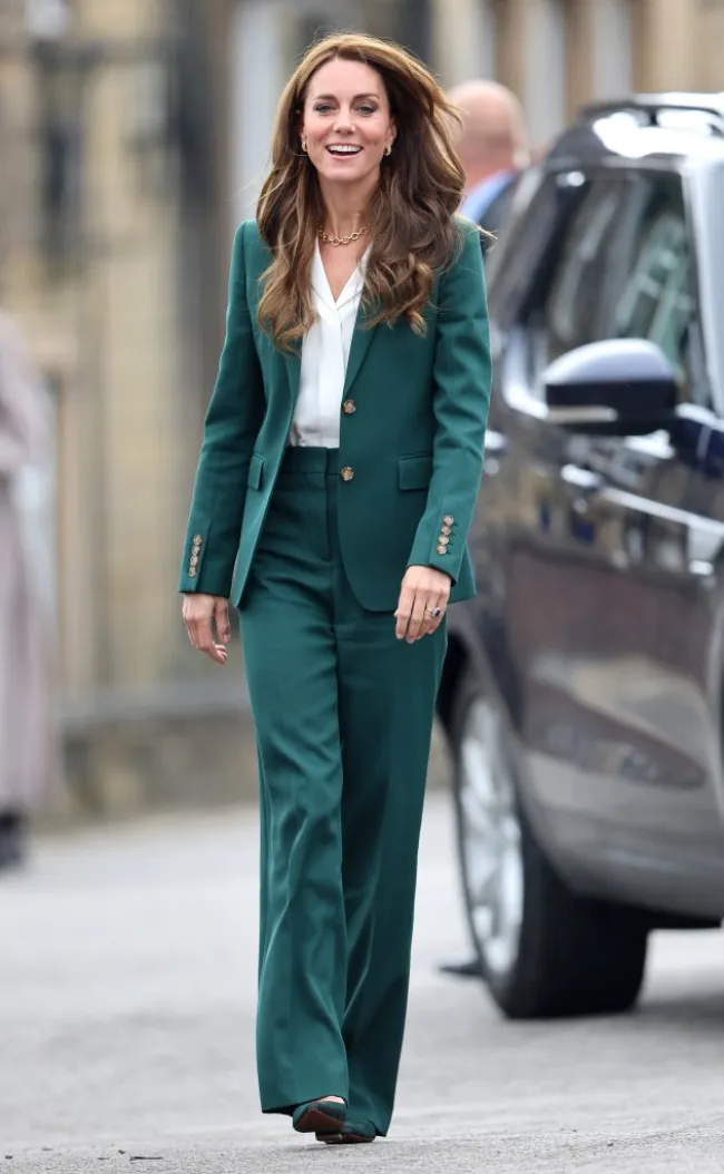 Kate Middleton en Leeds, Inglaterra.