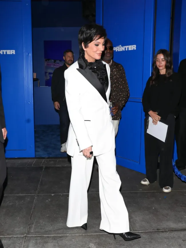 Kris Jenner asistiendo al evento de lanzamiento de Sprinter.