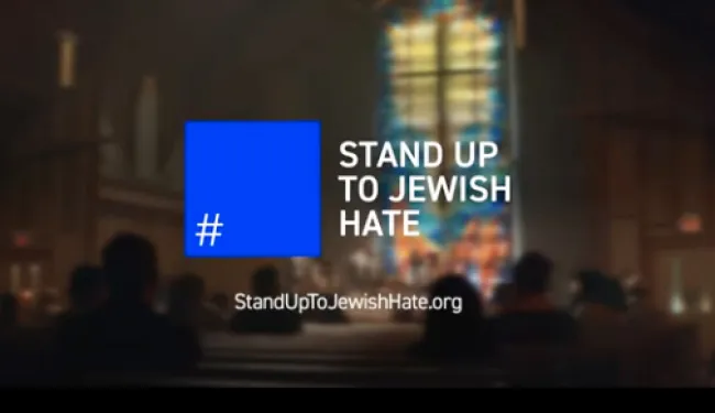 Anuncio de Stand Up to Jewish Hate