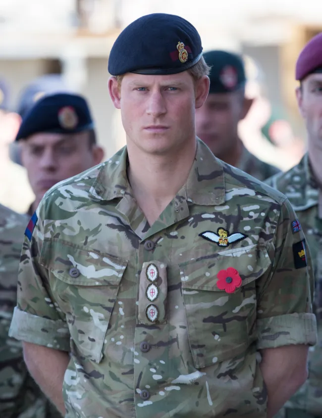 Príncipe Harry en el ejército.