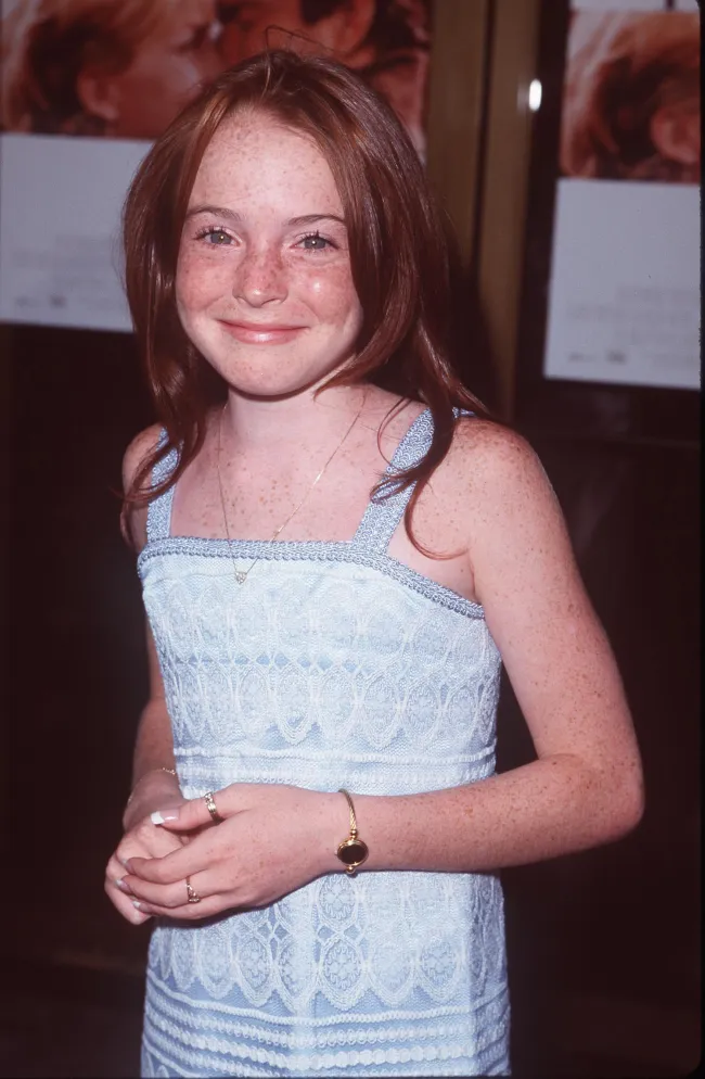 Lindsay Lohan cuando era más joven.