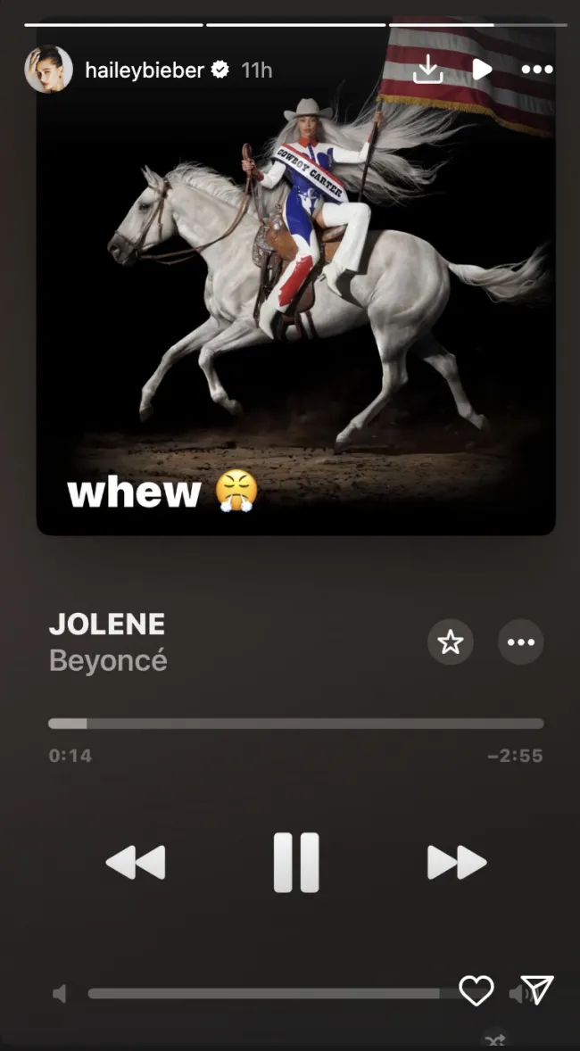 Captura de pantalla de Jolene de Beyonce jugando con 