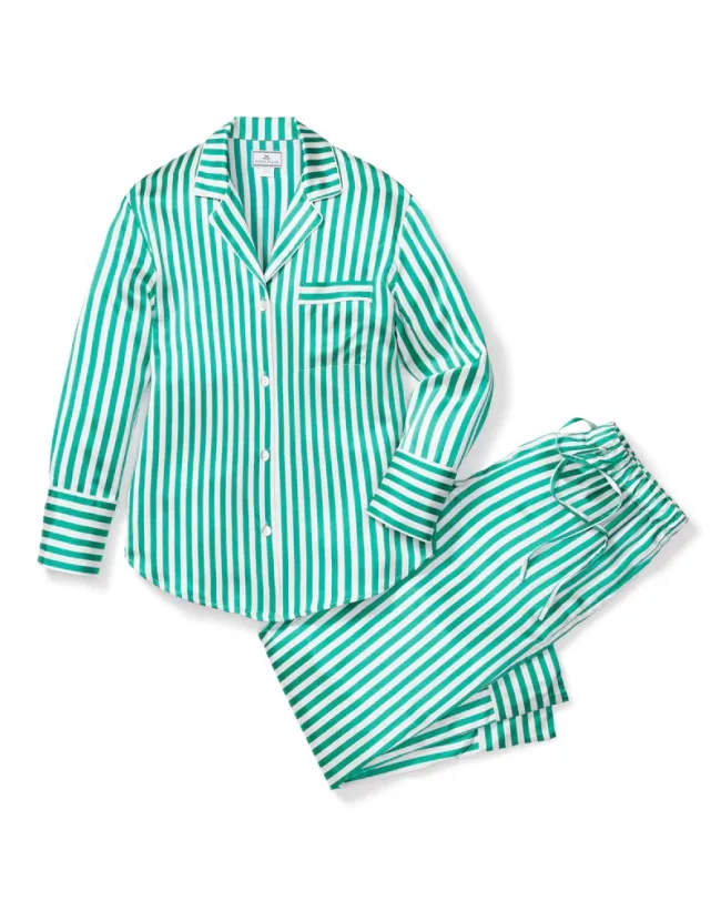 pijama rayas verdes