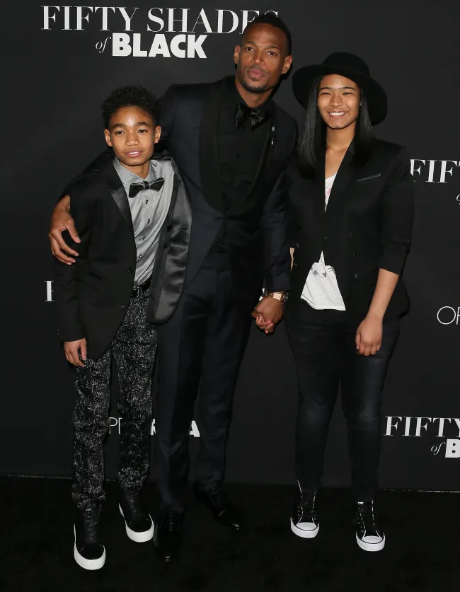 Marlon Wayans con sus hijos en 2016.