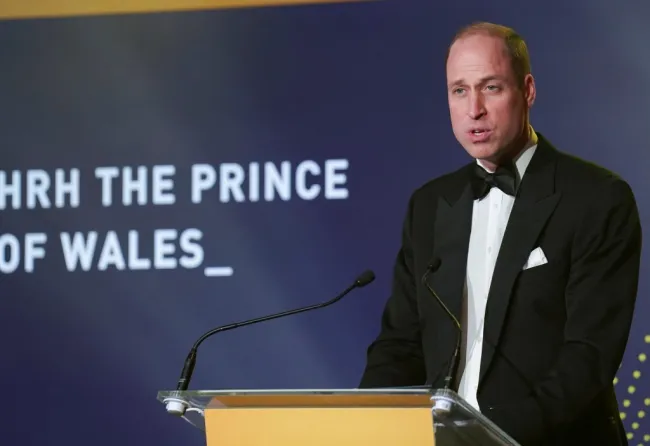 El príncipe William en los premios Princess Diana Legacy Awards en Londres el jueves.