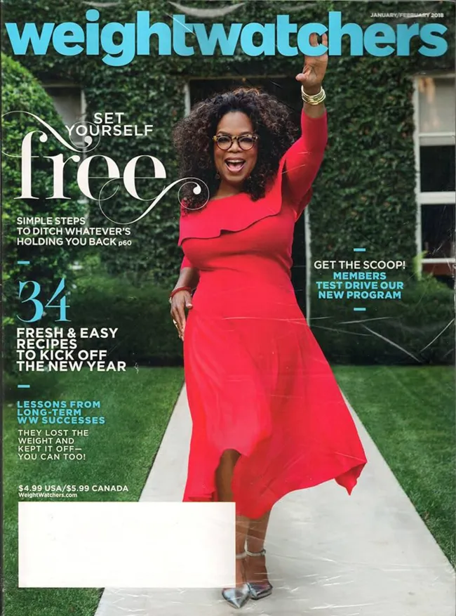 Oprah Winfrey cubre la revista Weight Watchers