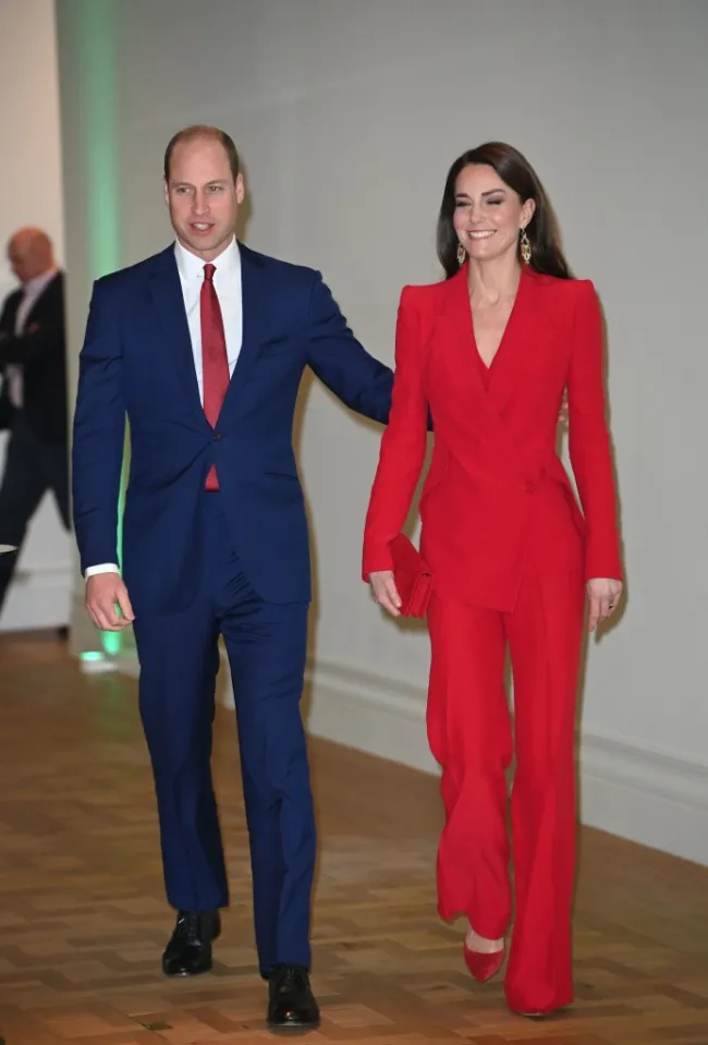 Kate Middleton y el príncipe William en Londres.
