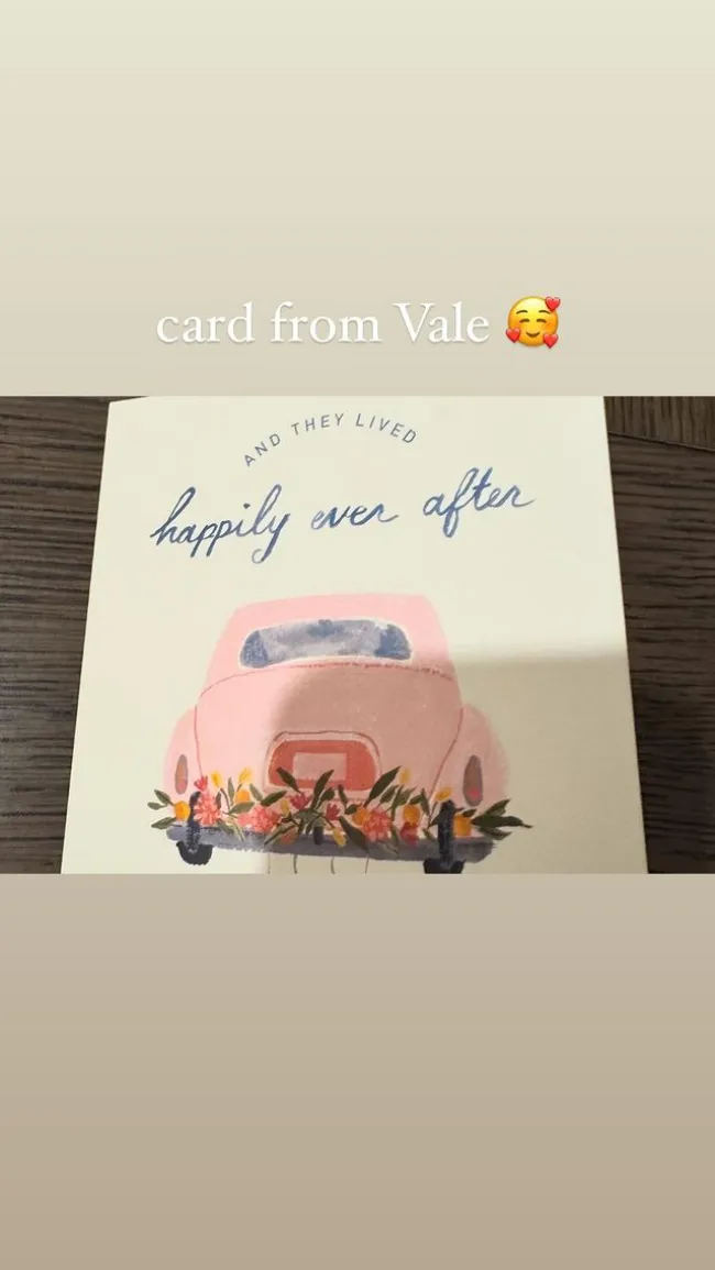 Historia de Instagram de Savannah Guthrie sobre la tarjeta de su hija