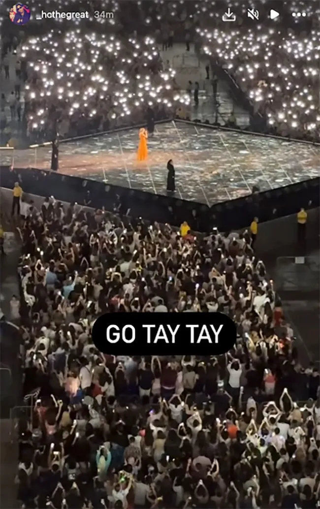 Espectáculo del Singapore Eras Tour de Taylor Swift.