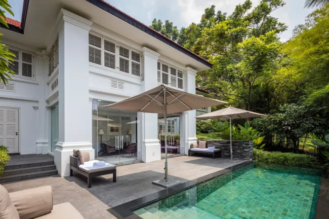 Según los informes, Taylor se hospedará en una impresionante mansión colonial mientras esté en Singapur.