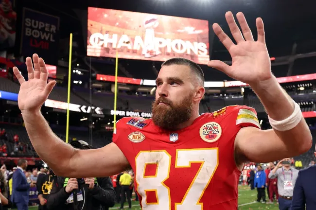 Travis Kelce en el Super Bowl 2024