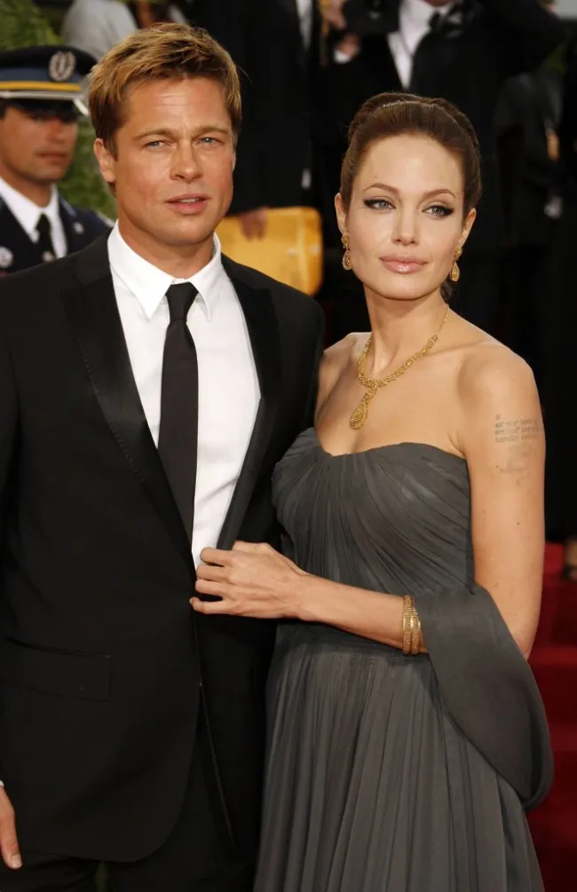 Actores Brad Pitt y Angelina Jolie