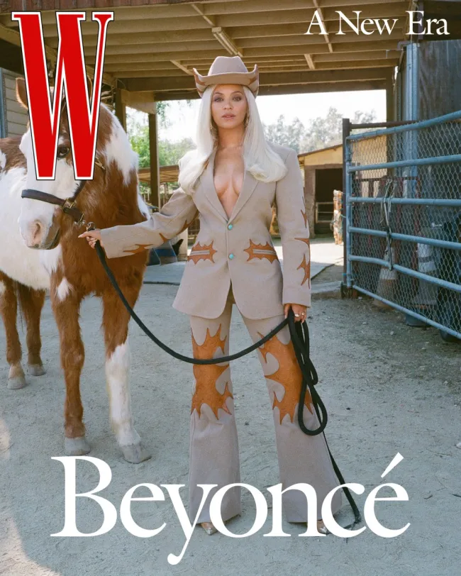 Beyoncé con un caballo