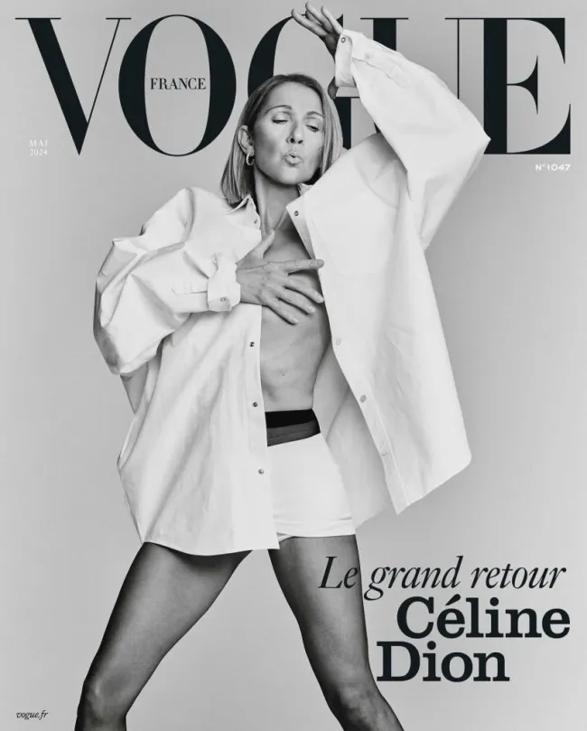 Celine Dion en la portada de Vogue Francia