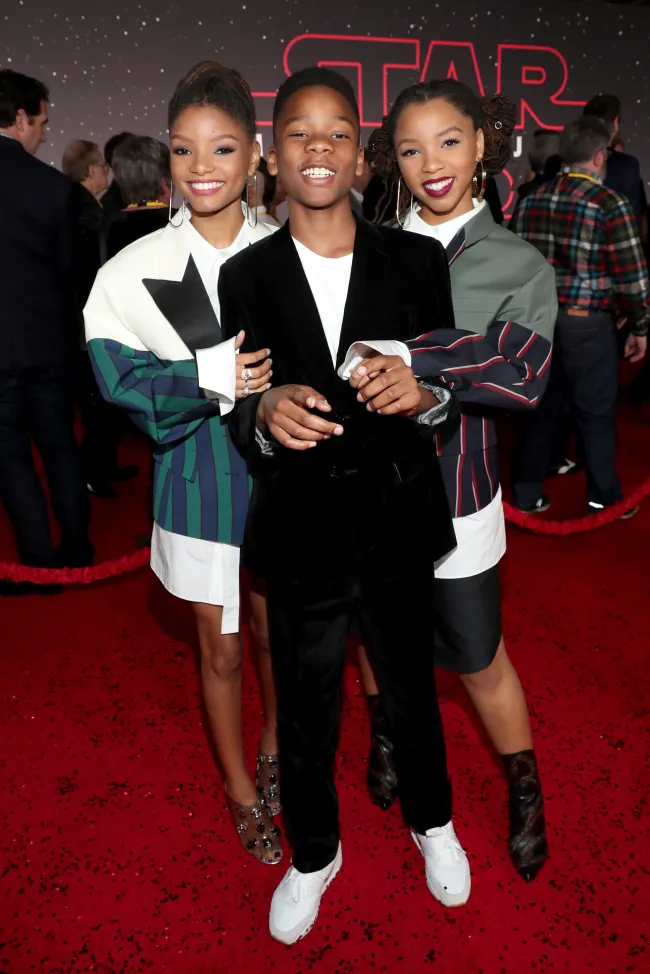 Halle Bailey, Chloe Bailey y su hermano Branson