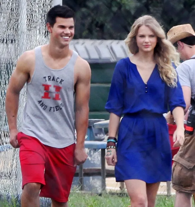 Taylor Lautner y Taylor Swift.