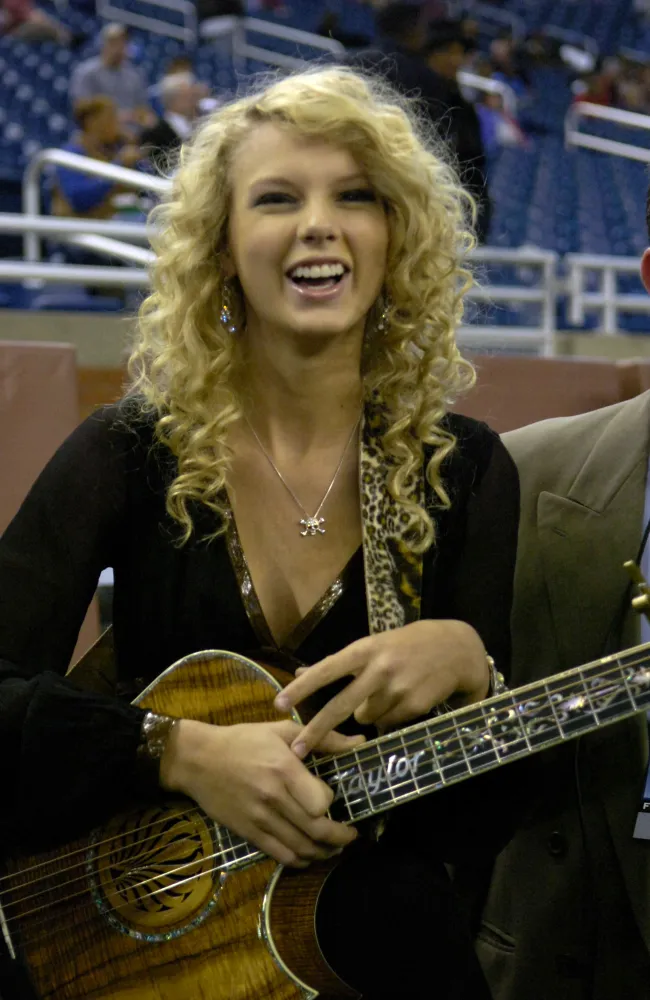 Una joven Taylor Swift.