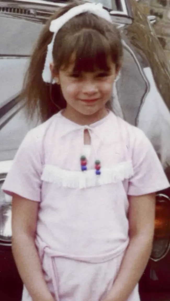 Victoria Beckham durante su infancia.