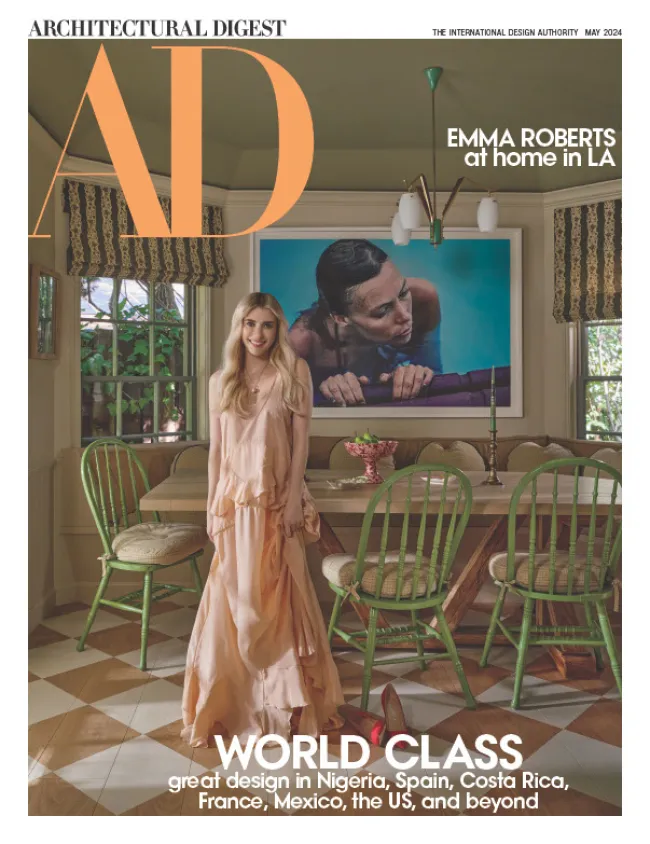 Emma Roberts en la portada de AD.